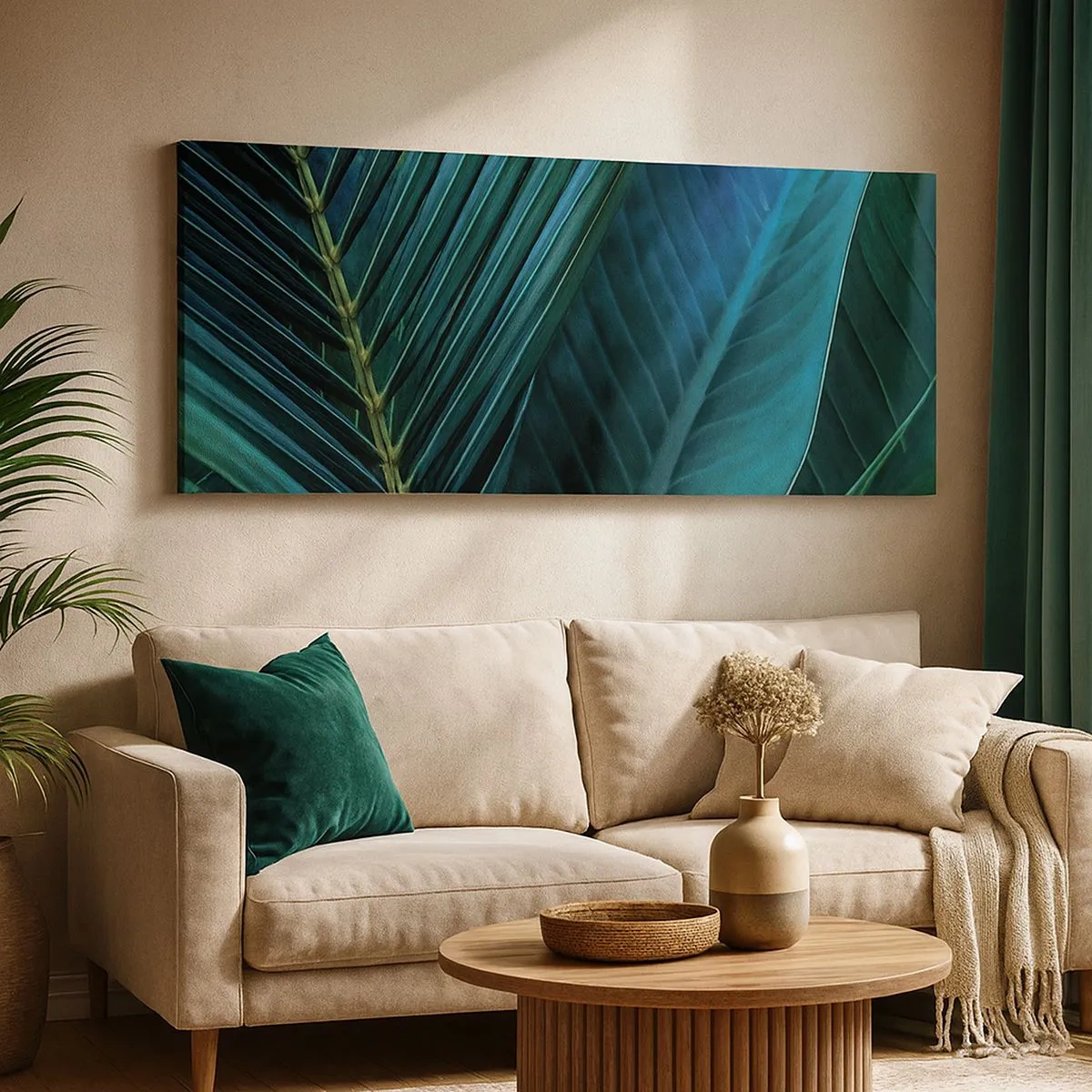 Obraz na plátně - Anatomie zelené - 100x40 cm