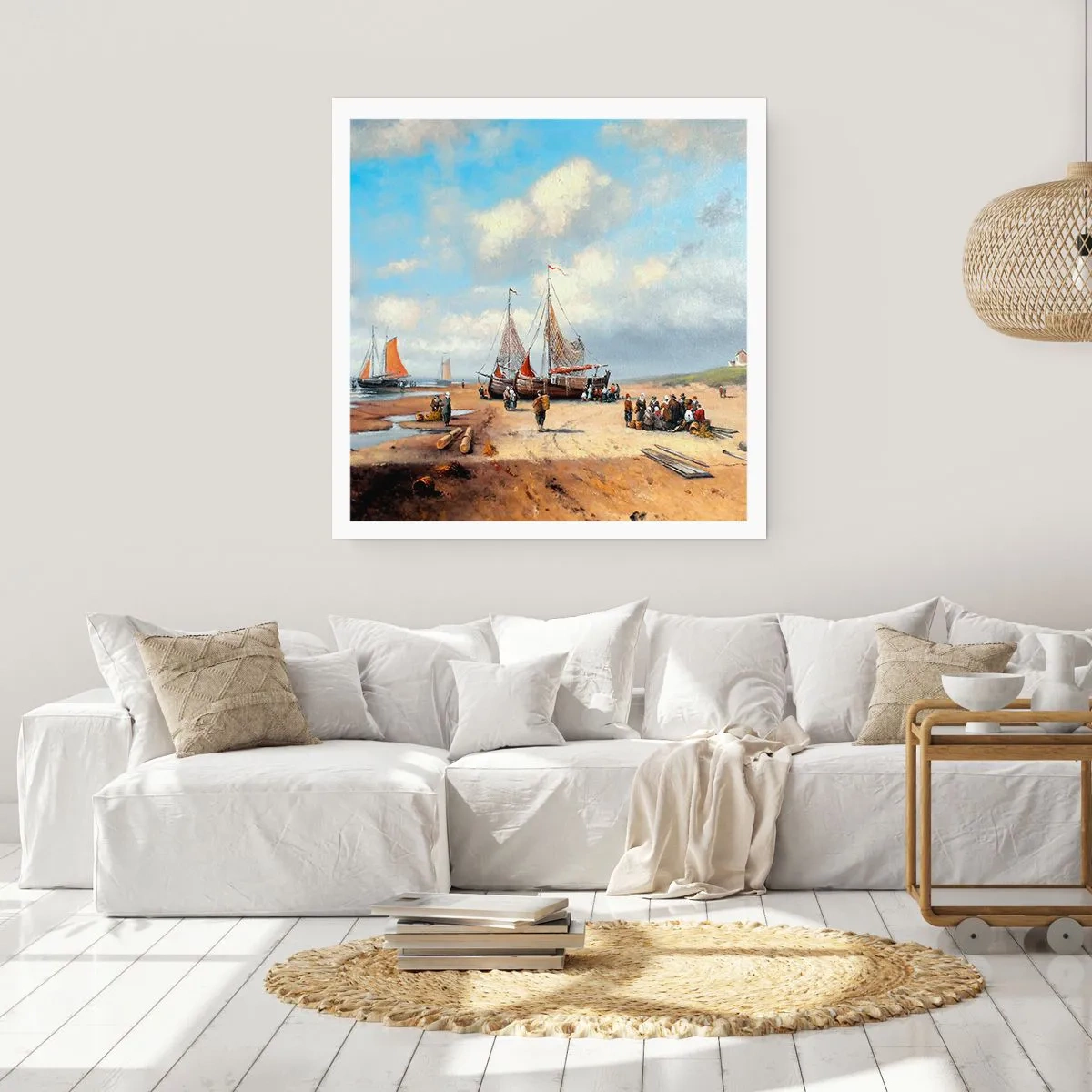 Plakát - Po úspěšném rybolovu - 30x30 cm