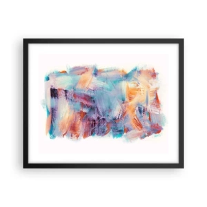 Plakát v černém rámu - Barevný nepořádek - 50x40 cm
