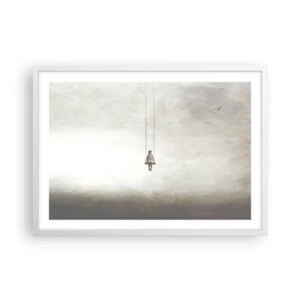 Plakát v bílém rámu - Dítě v nás - 70x50 cm