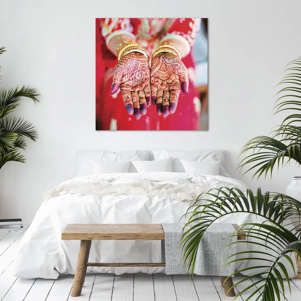 Obraz na plátně - Připravená chytit štěstí - 50x50 cm