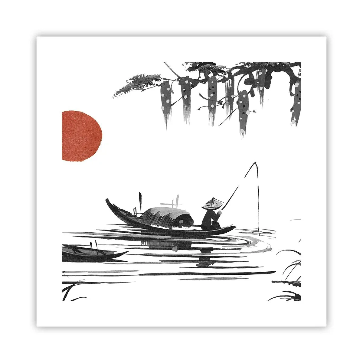 Plakát - Asijské odpoledne - 40x40 cm