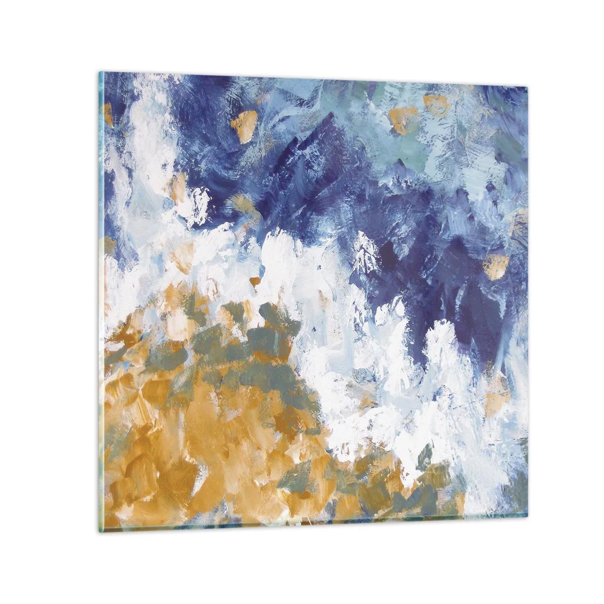 Obraz na skle - Tanec živlů - 40x40 cm