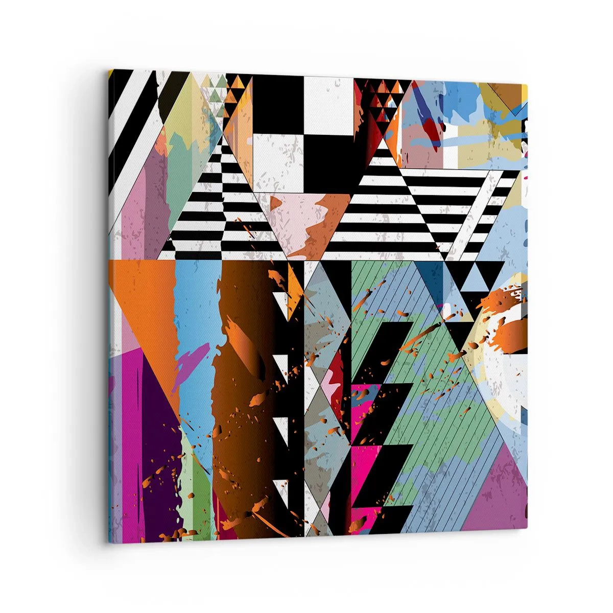 Obraz na plátně - Geometricky a organicky - 50x50 cm