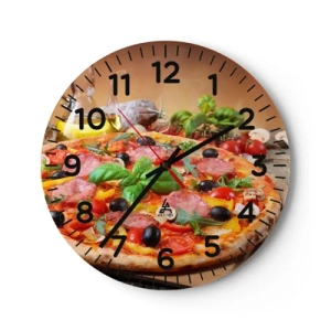 Nástěnné hodiny - Se skutečně italskou chutí - 30x30 cm