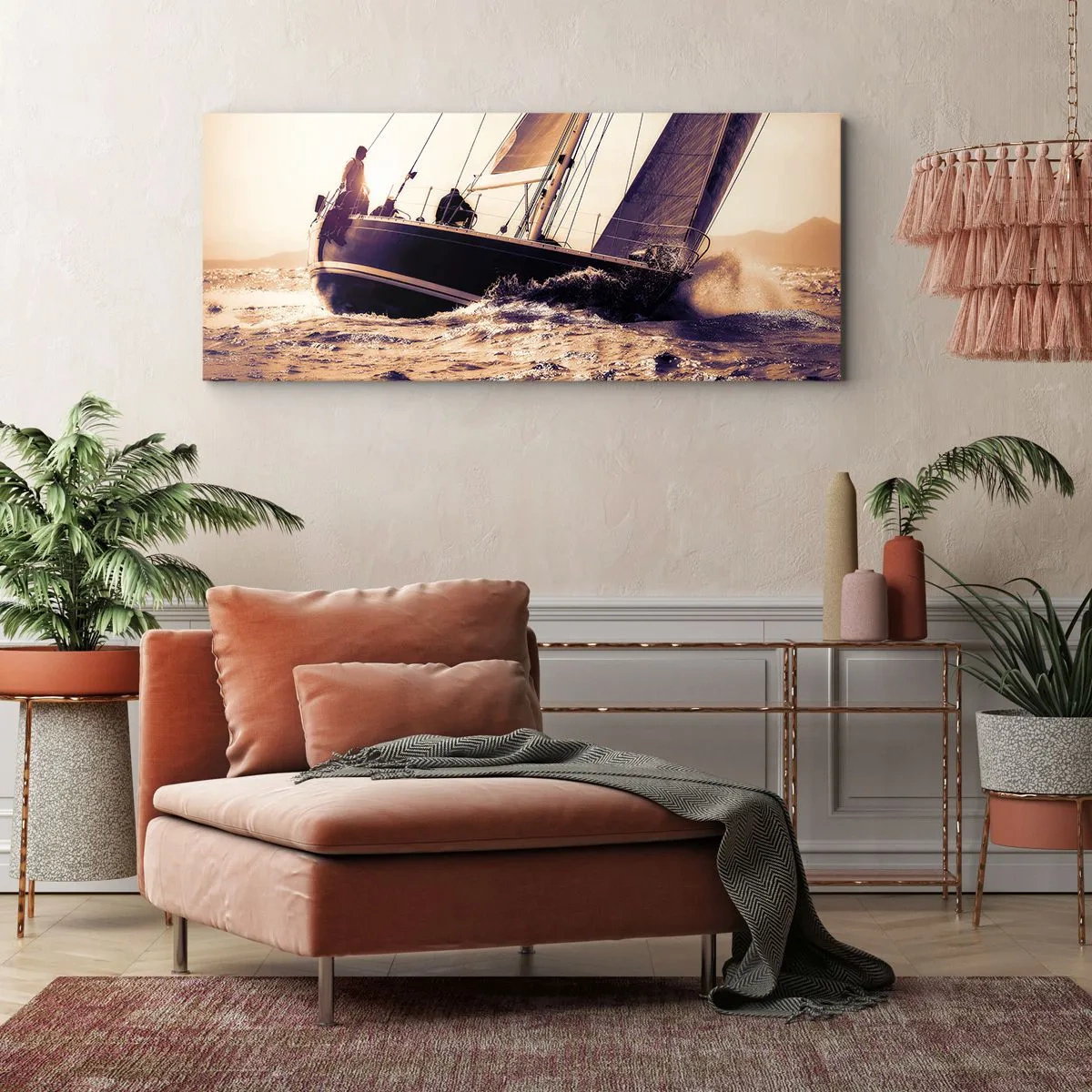 Obraz na plátně - Pluj námořníku - 160x50 cm