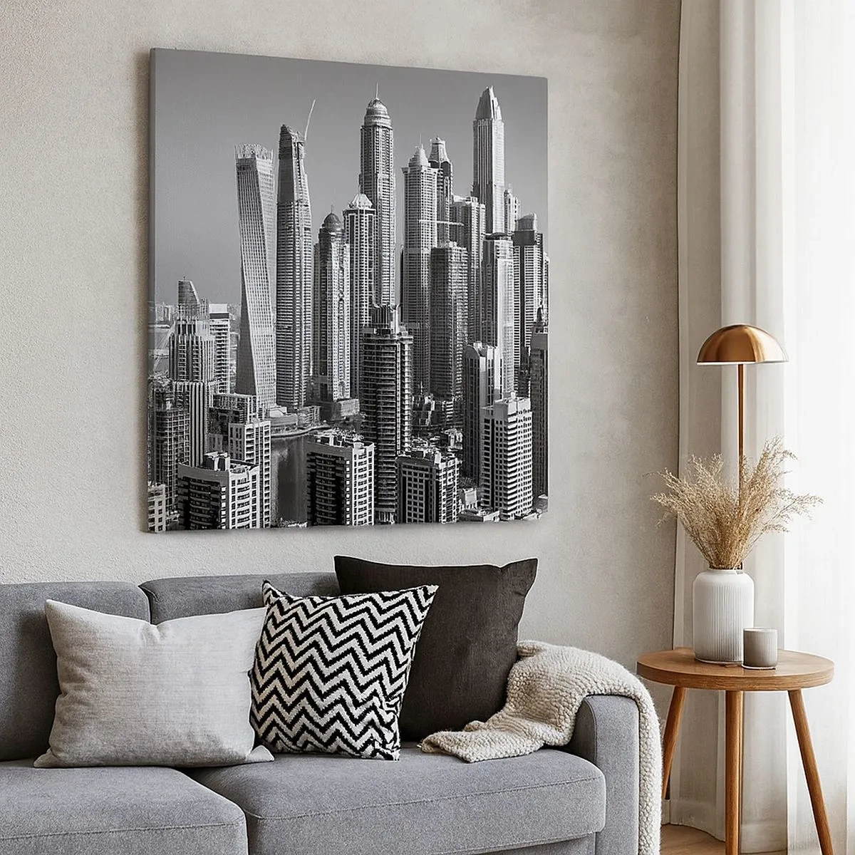 Obraz na plátně - Město nad pouští - 30x30 cm