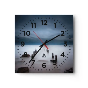 Nástěnné hodiny - Zamyšlené jezero - 30x30 cm