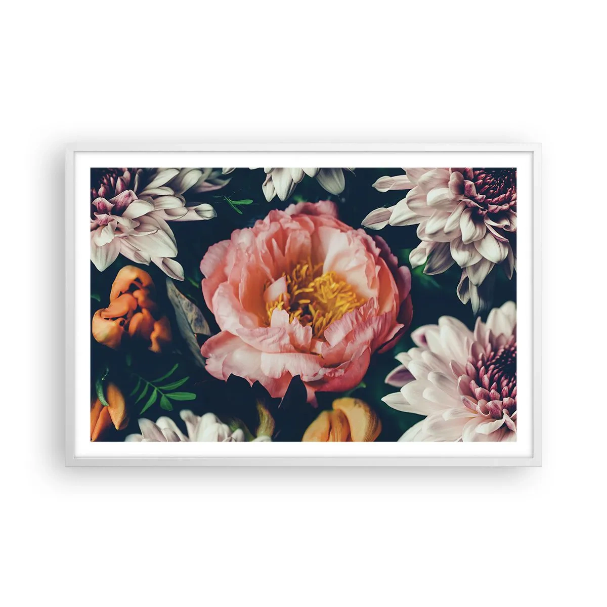 Plakát v bílém rámu - S barokním přepychem - 91x61 cm