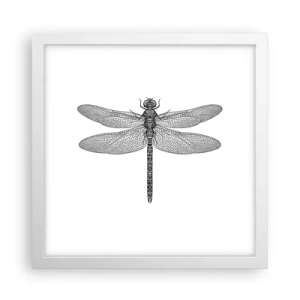 Plakát v bílém rámu - Přesnost přírody - 30x30 cm