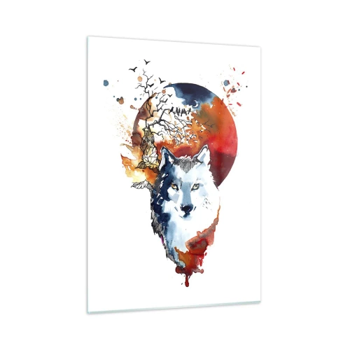 Obraz na skle - Nosem na skle - 50x70 cm