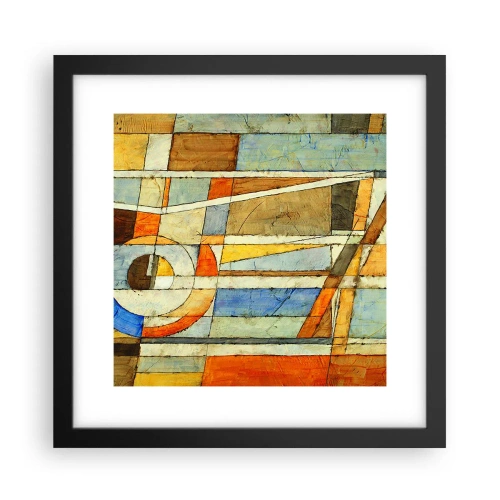 Plakát v černém rámu - Kubismus na stavbě - 30x30 cm