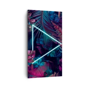 Obraz na plátně - Zahrada v disco stylu - 45x80 cm