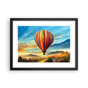 Plakát v černém rámu - V tichu je toho vidět víc - 40x30 cm