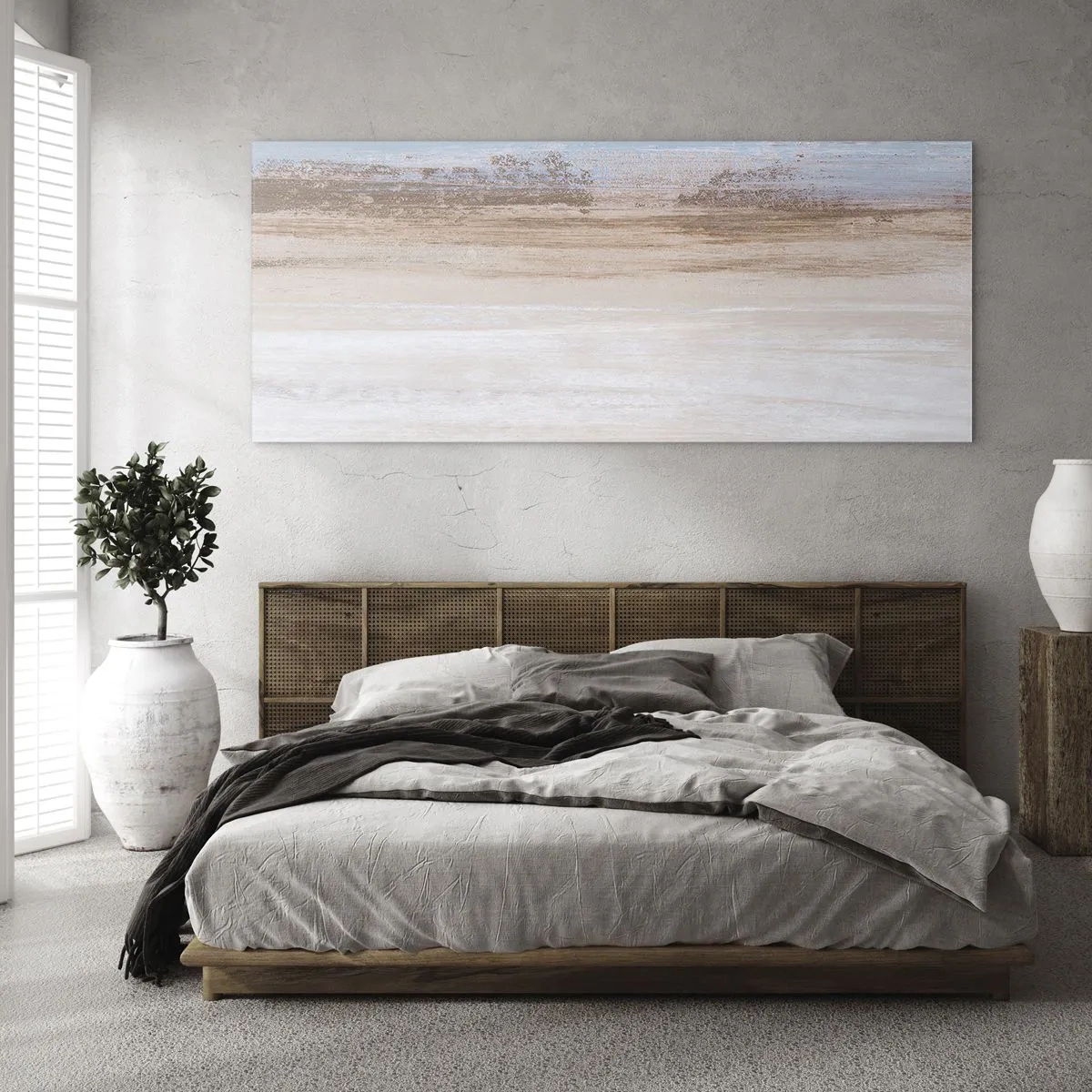 Obraz na skle - Dvojznačná krajina - 140x50 cm