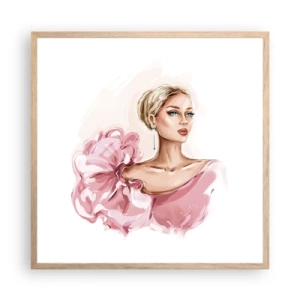 Plakát v rámu světlý dub - Jako malovaná… - 60x60 cm