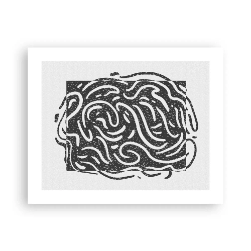 Plakát - Abstrakce: tanec radosti - 50x40 cm