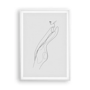 Plakát v bílém rámu - Pouze slib - 70x100 cm