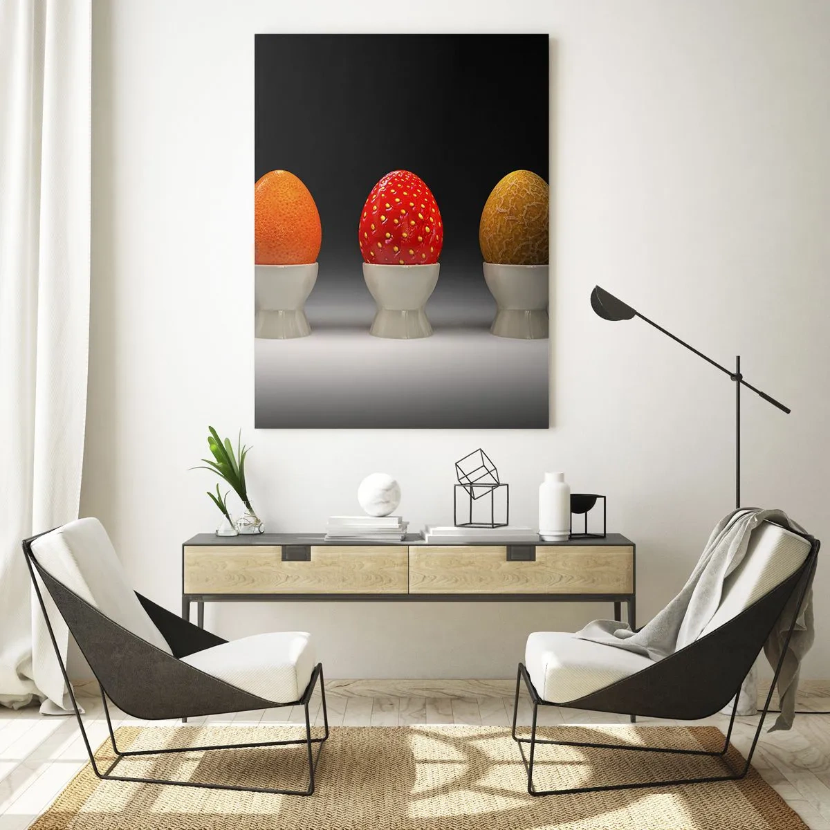 Obraz na skle - Ovocná snídaně - 50x70 cm