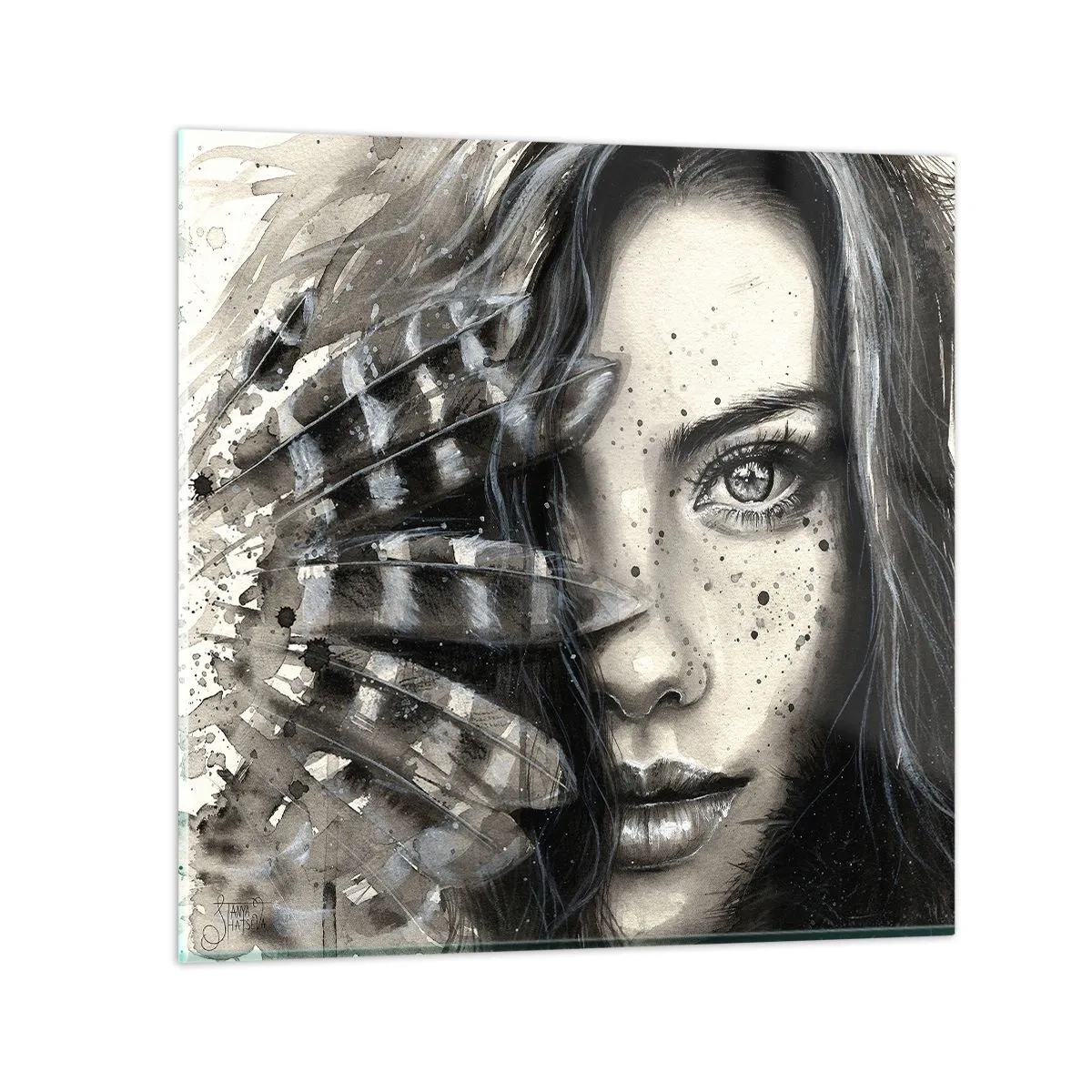 Obraz na skle - Divoká krása - 40x40 cm