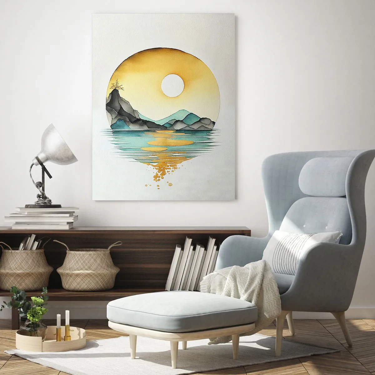 Obraz na skle - V kruhu krásy - 50x70 cm