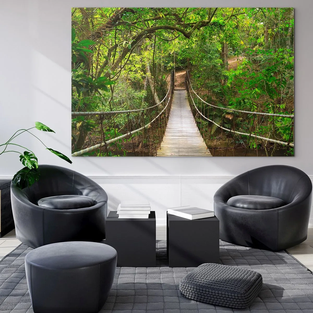 Obraz na skle - Protože na zahradě rostou popínavé rostliny - 100x70 cm
