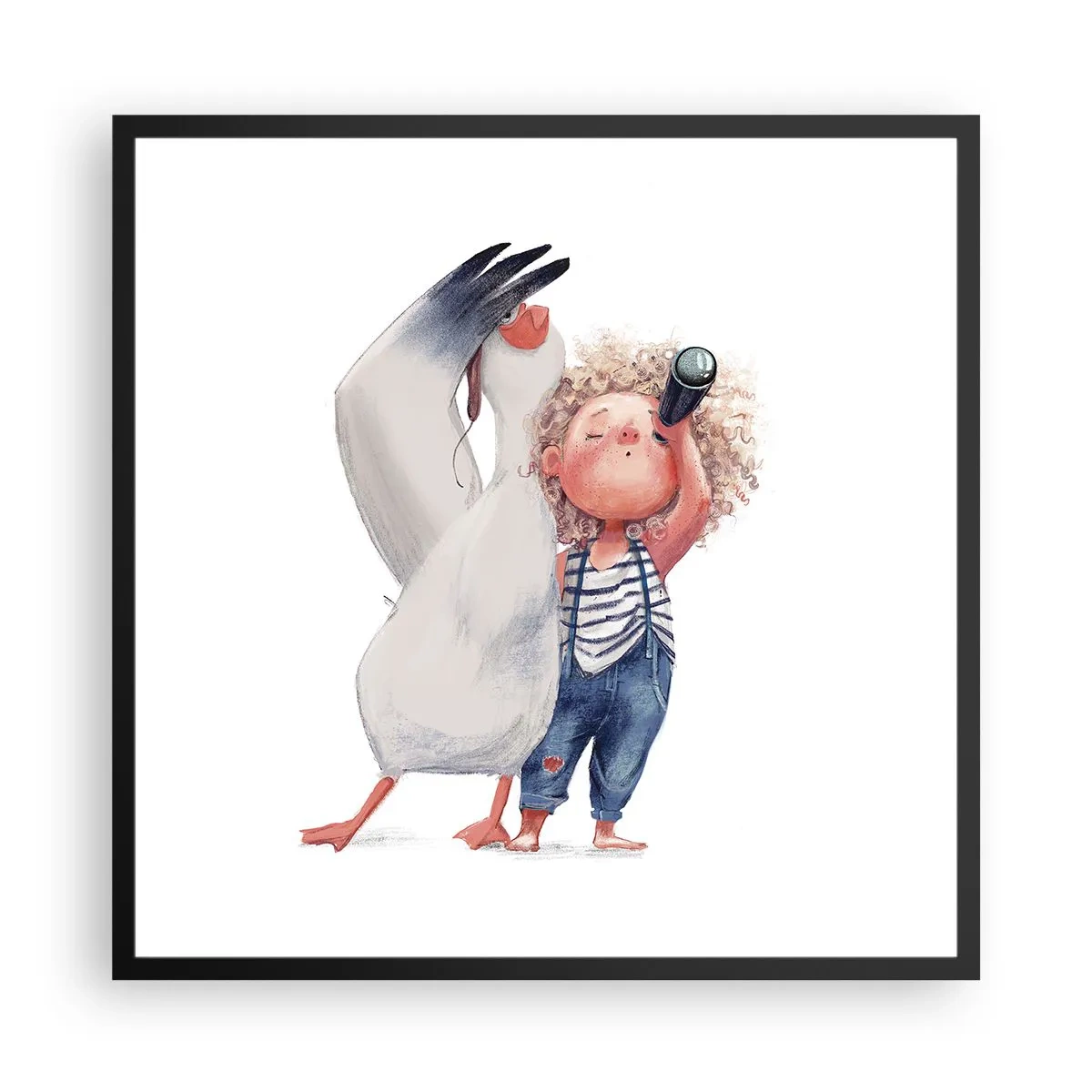 Plakát v černém rámu - Plán na skvělou cestu - 60x60 cm