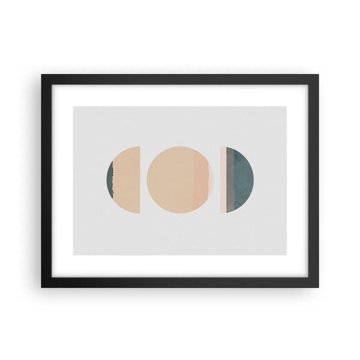 Plakát v černém rámu - Kruh za kruhem - 40x30 cm