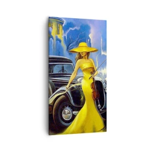 Obraz na plátně - Nokturno pro housle a lásku - 55x100 cm