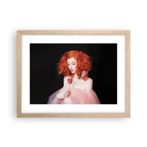 Plakát v rámu světlý dub - V barokním stylu - 40x30 cm