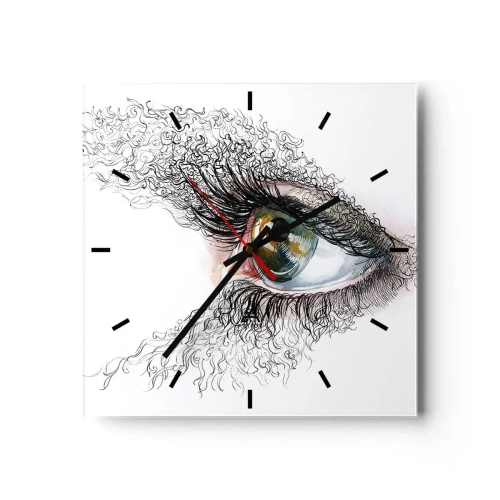 Nástěnné hodiny - Podívej se přímo do duše - 30x30 cm