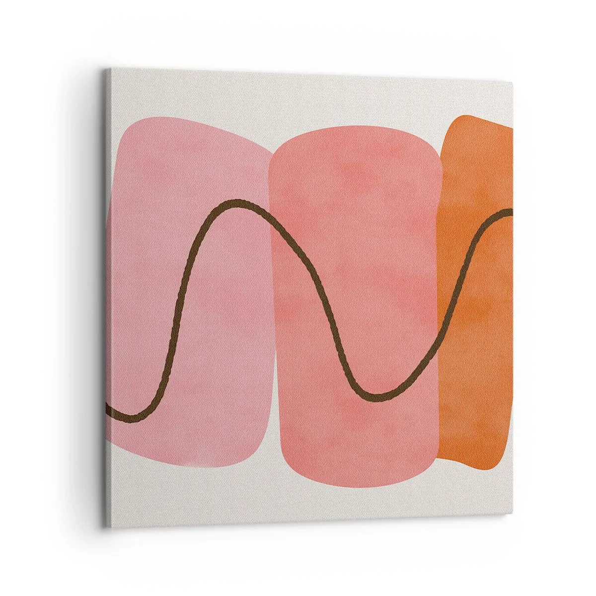 Obraz na plátně - Jemný pohyb forem - 60x60 cm