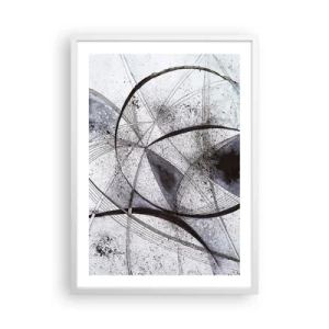 Plakát v bílém rámu - Futuristická fantazie - 50x70 cm