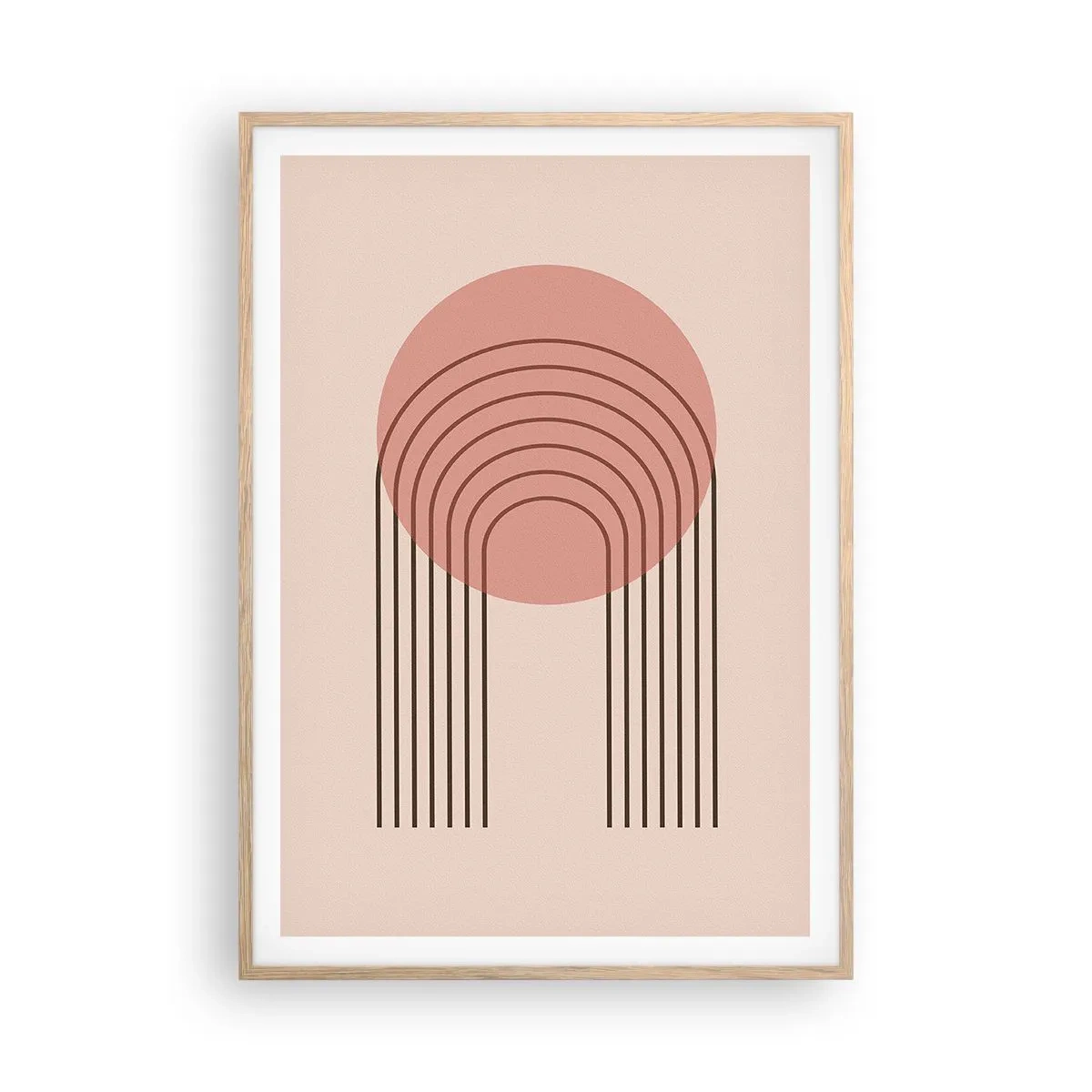 Plakát v rámu světlý dub - Neodolatelná přitažlivost - 70x100 cm