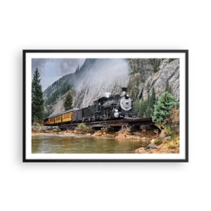 Plakát v černém rámu - Kampak? Kam? - 91x61 cm