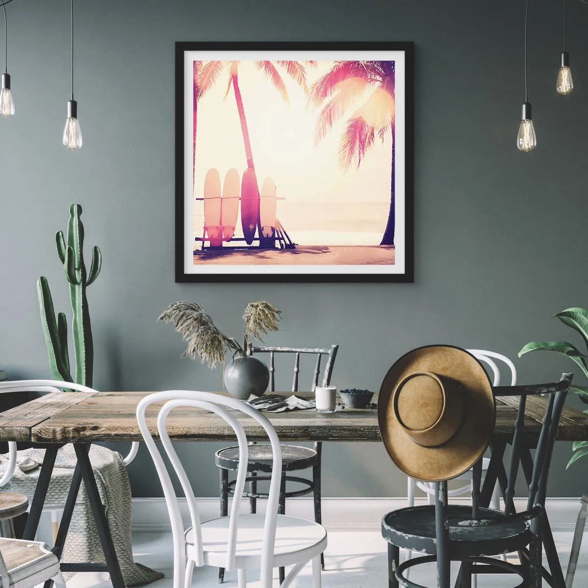 Plakát v černém rámu - Bude to skvělý den - 50x50 cm