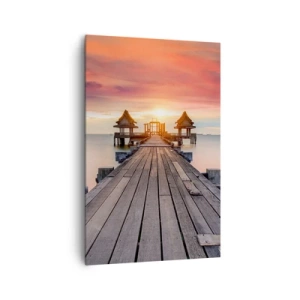 Obraz na plátně - Západ na východě - 80x120 cm