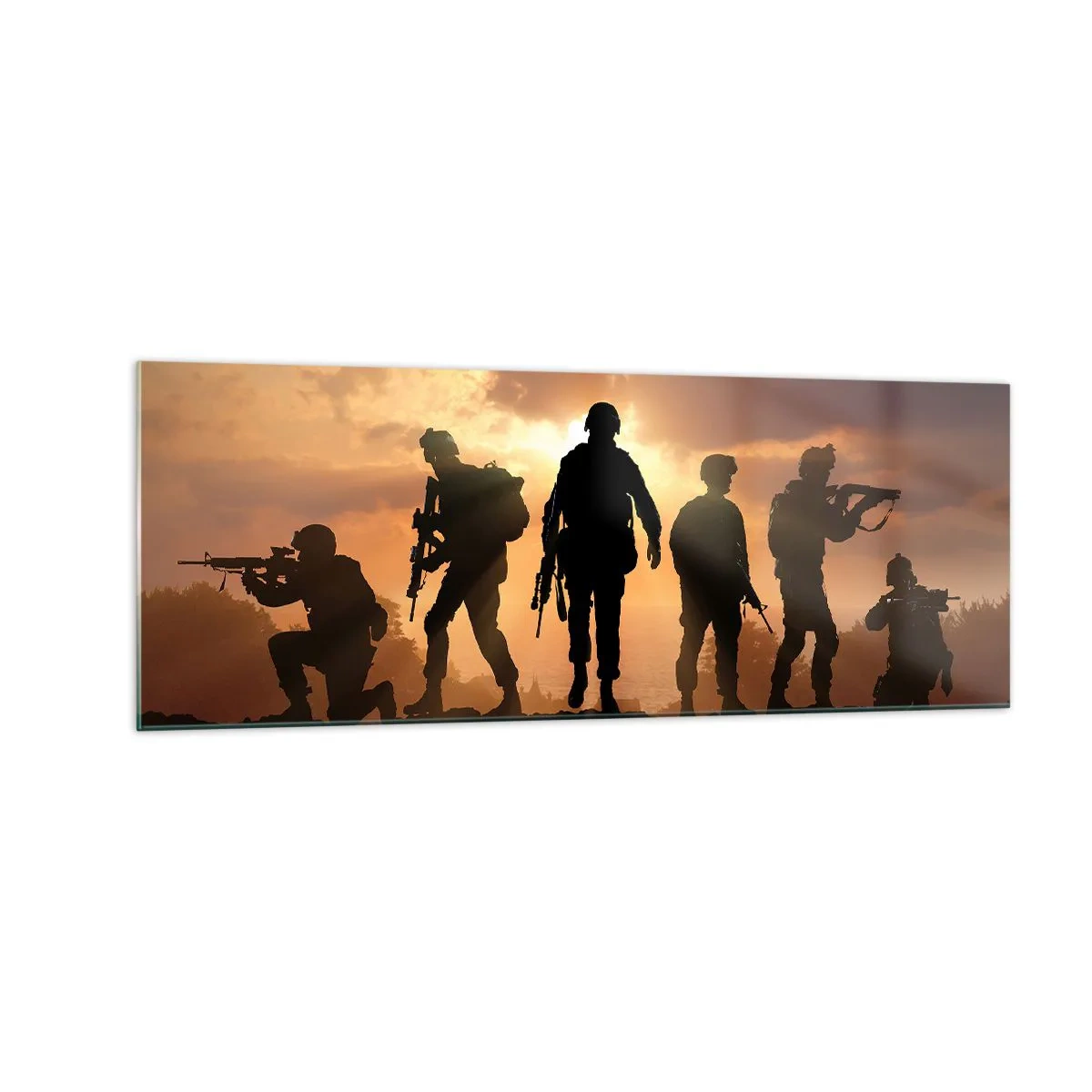 Obraz na skle - Brothers in arms - 140x50 cm