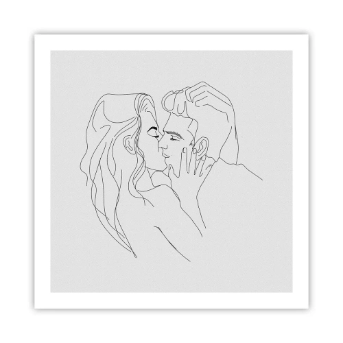 Plakát - Jedním tahem - 60x60 cm