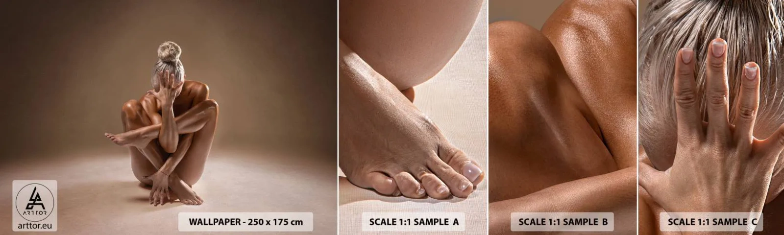 Fototapeta Vzorek Standard Eco - Jednota těla a ducha - Tělo, Žena, Modelka - 100x30 cm