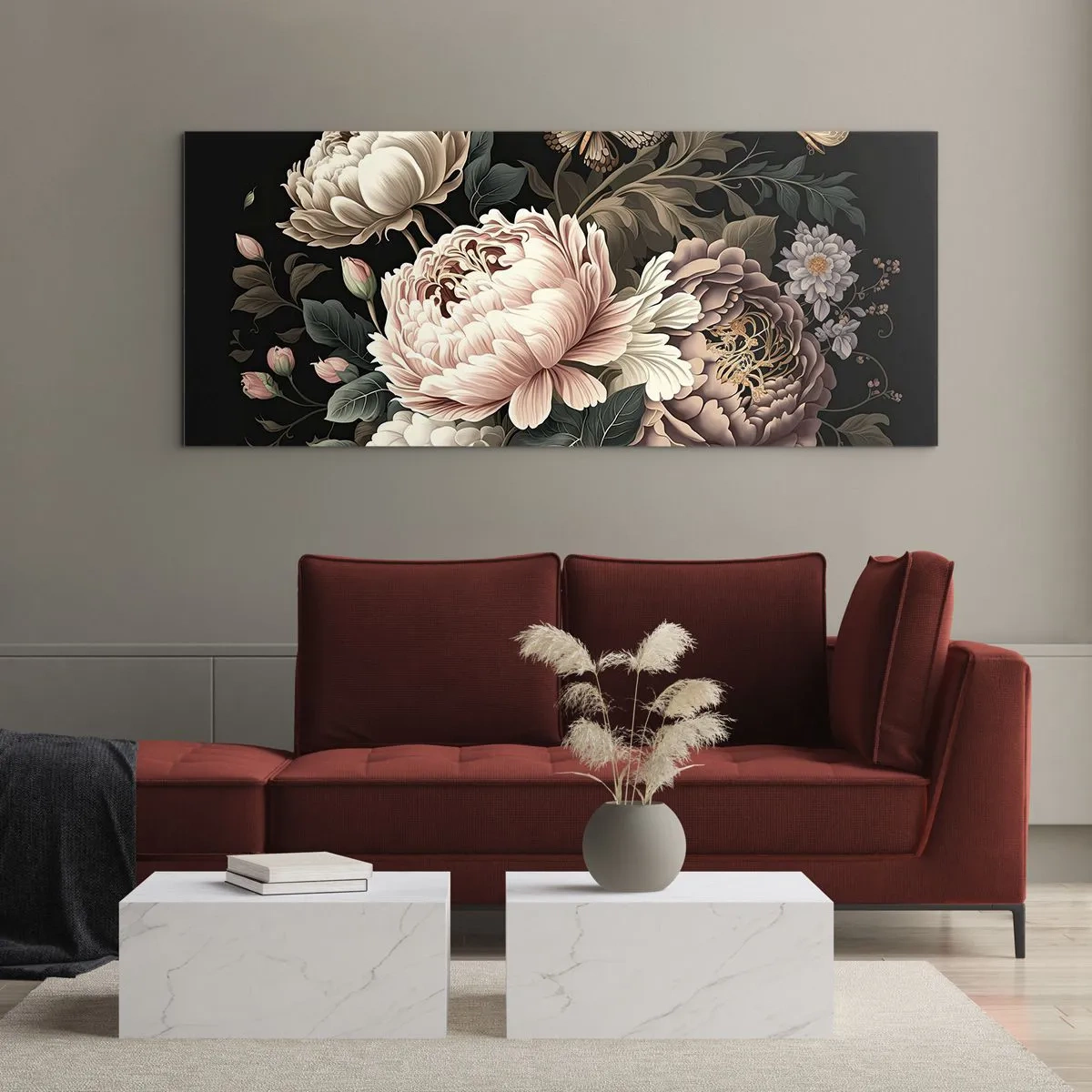 Obraz na skle - V barokním stylu - 100x40 cm