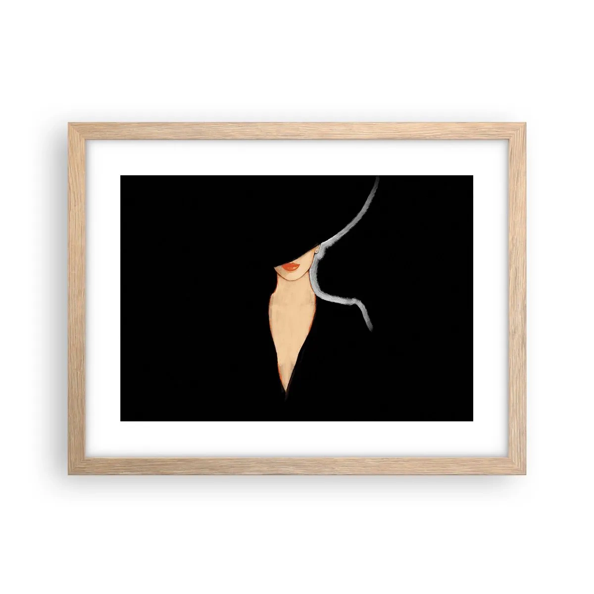 Plakát v rámu světlý dub - Elegance a styl - 40x30 cm