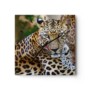 Nástěnné hodiny - Divoký a klidný - 30x30 cm