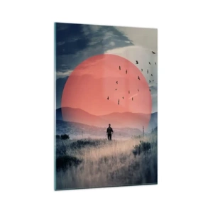 Obraz na skle - Ve svém živlu - 80x120 cm