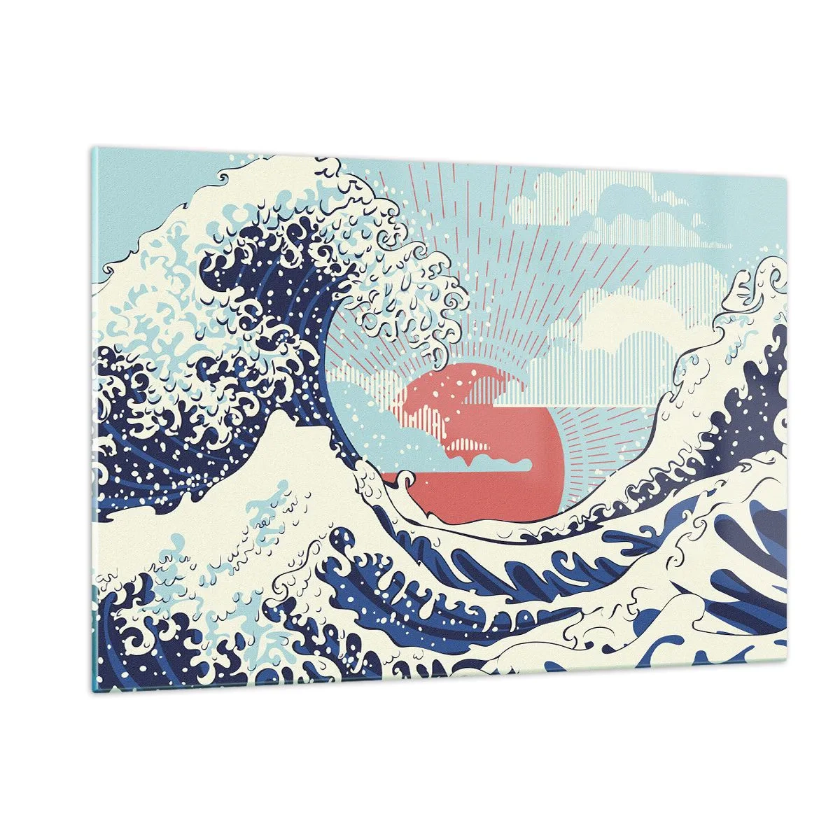 Obraz na skle - Z japonských inspirací - 120x80 cm