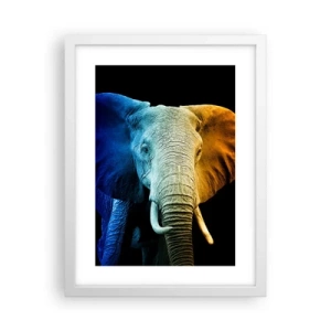 Plakát v bílém rámu - Výstřední muž, ale ne podivín - 30x40 cm