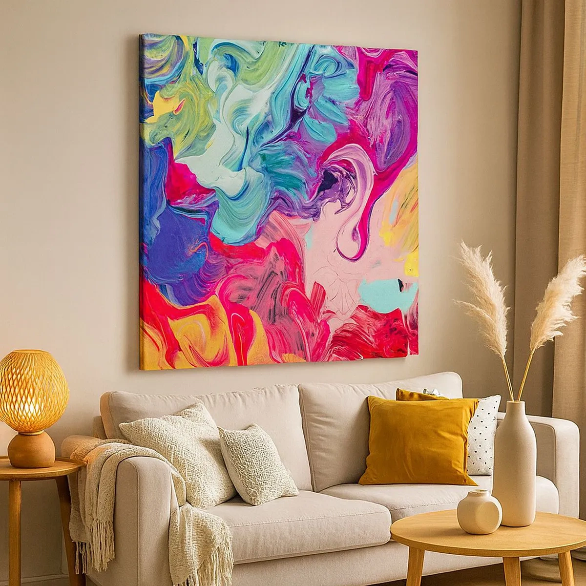 Obraz na plátně - Zrození barev - 30x30 cm