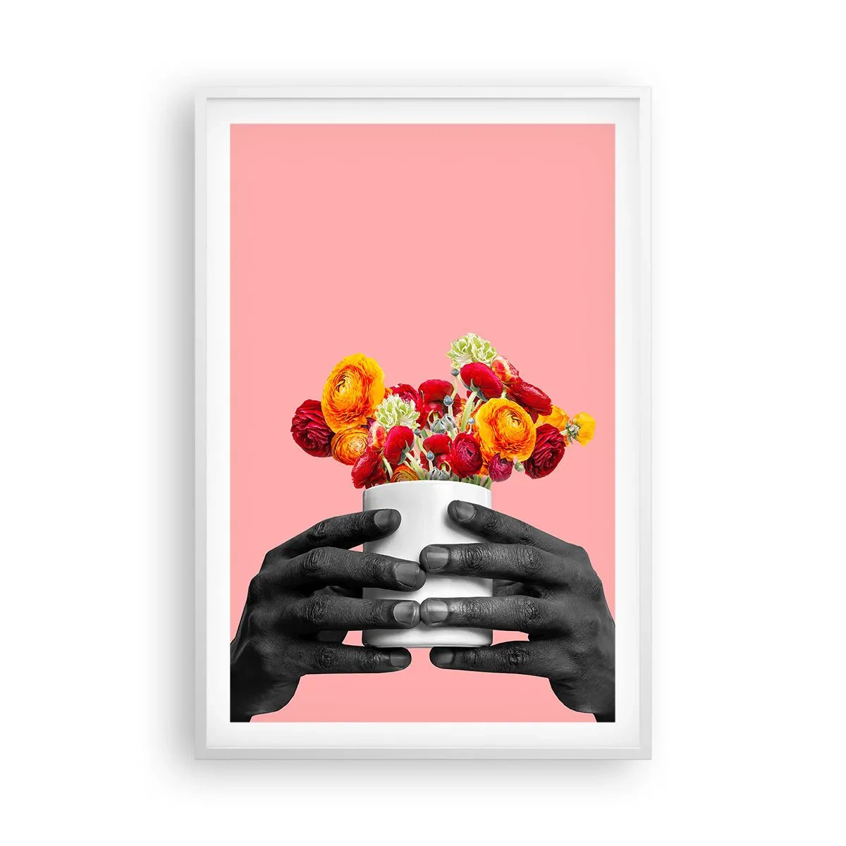 Plakát v bílém rámu - Apoteóza života - 61x91 cm