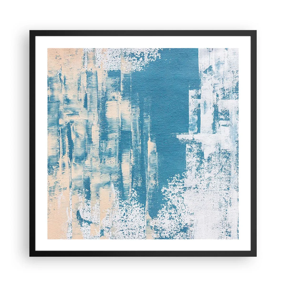Plakát v černém rámu - Přes rampouch - 60x60 cm