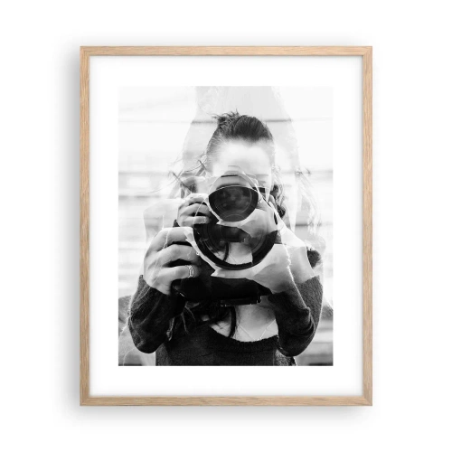 Plakát v rámu světlý dub - Tvůrce a materiál - 40x50 cm